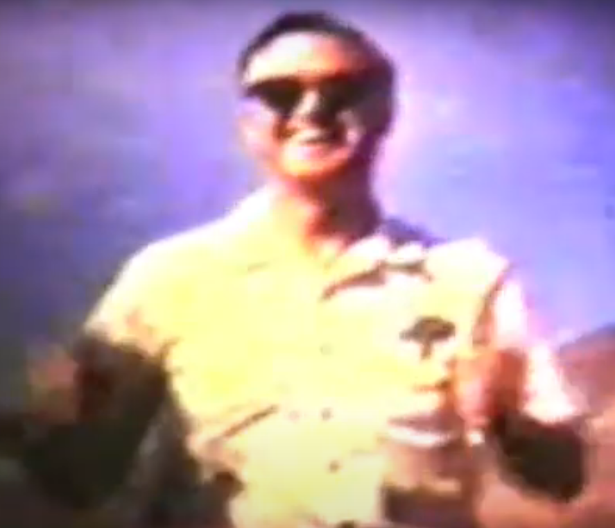 Norb Meyer at the 1967 R.O.A.R. Nationals holding an early RC car